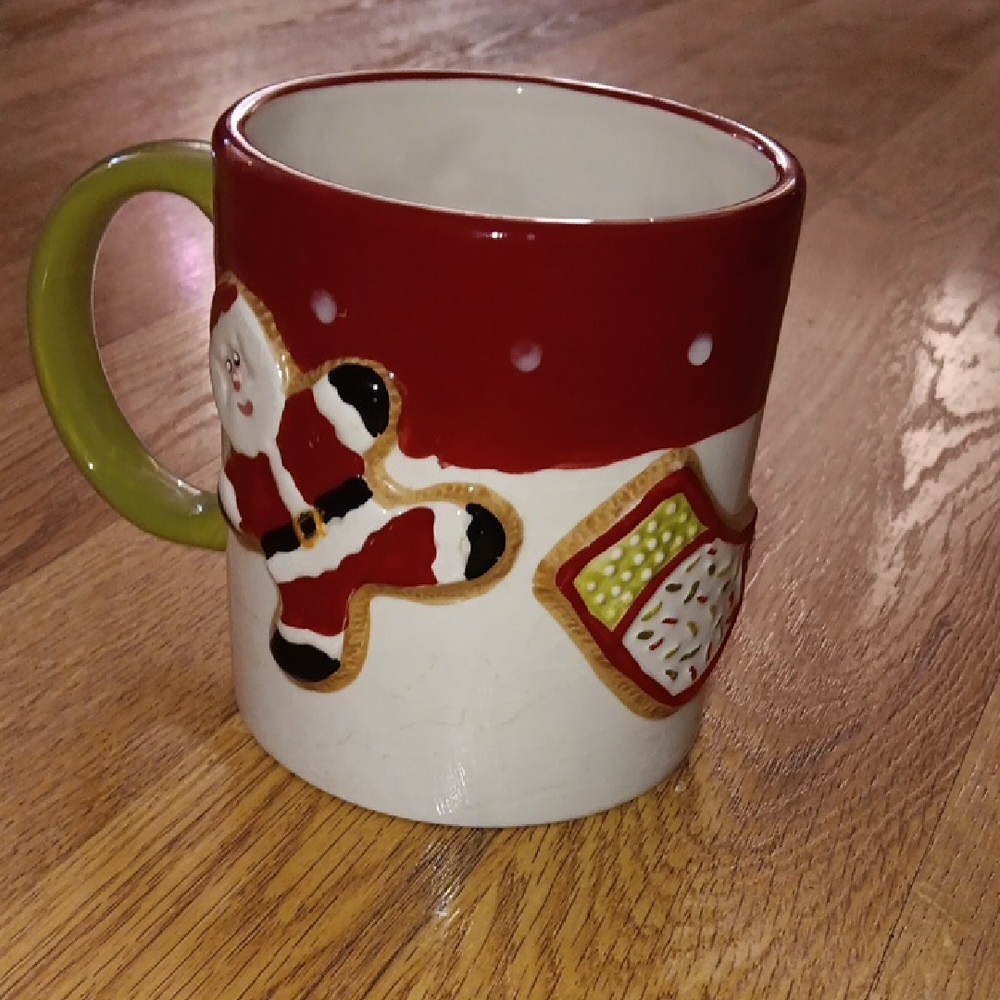 St. Nicholas Square Red and Green Holiday Mug
